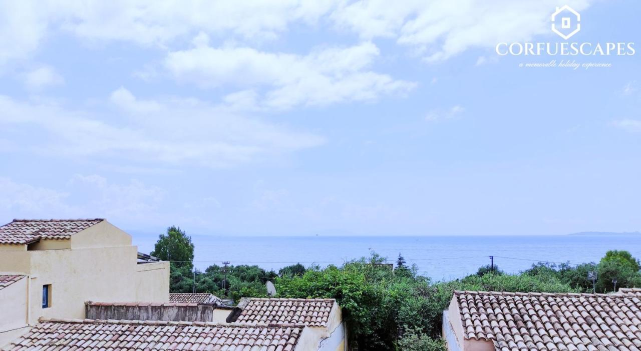 Mira El Mar By Corfuescapes Villa Barbati Exteriör bild
