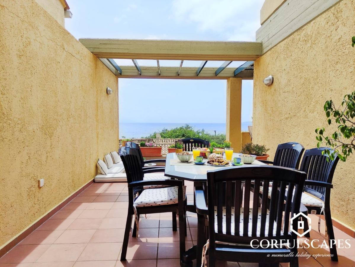 Mira El Mar By Corfuescapes Villa Barbati Exteriör bild