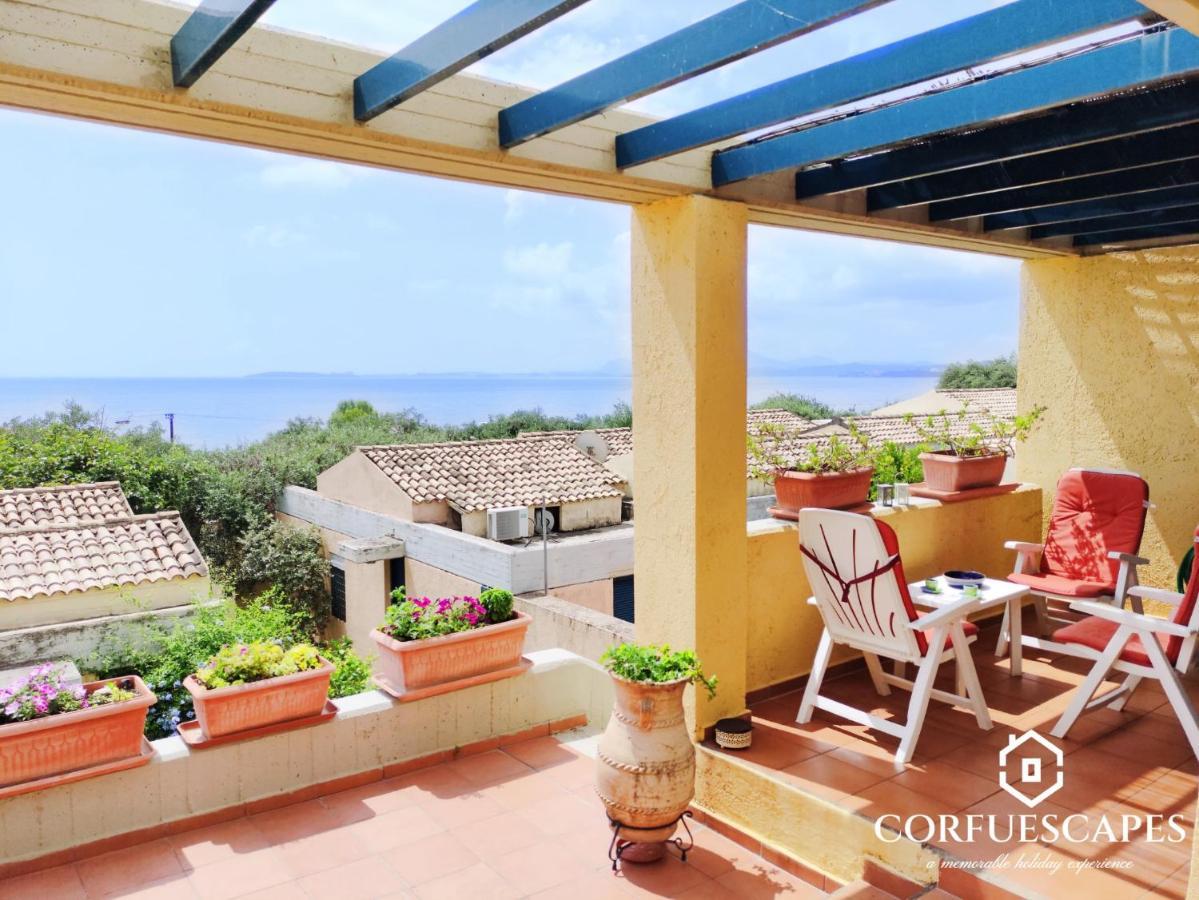 Mira El Mar By Corfuescapes Villa Barbati Exteriör bild