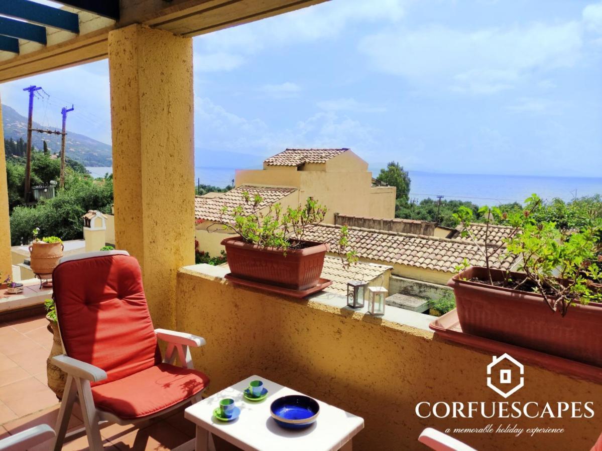 Mira El Mar By Corfuescapes Villa Barbati Exteriör bild